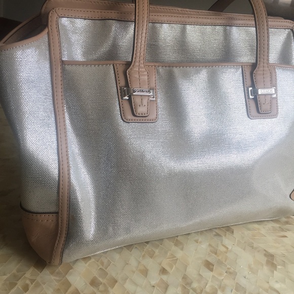 Coach Handbags - ❤️COACH SHIMMER TAYLOR leather & coated canvas